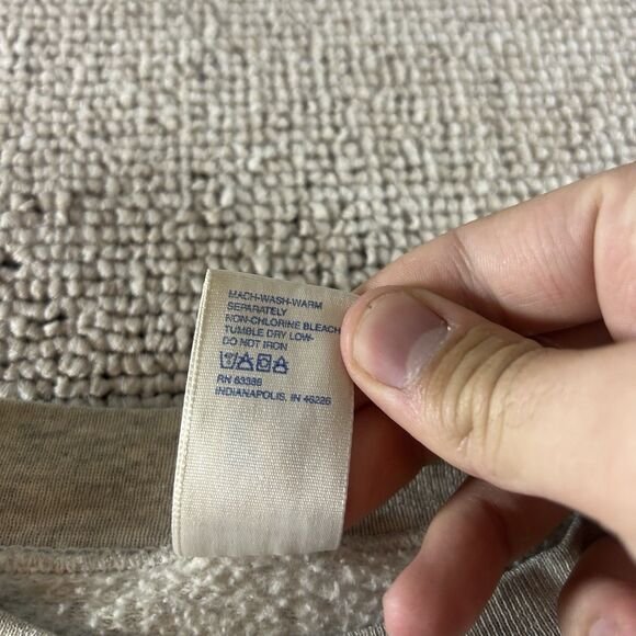 Vintage Super Bowl XXXIII Logo 7 Crewneck Men’s Large 1999 Gray Pullover NFL USA - Picture 12 of 13